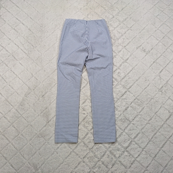 Rag & Bone Pants Women's 4 Blue White Gingham Check Simone Stretch Equestrian  - Picture 8 of 9